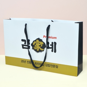 종이쇼핑백_김가네 (500*100*300mm) | 종이쇼핑백(면끈) 판촉물 제작