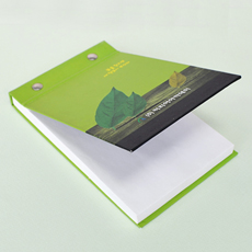 수첩형떡메모지-(양장화이트) | 포스트잇 떡메모지 판촉물 큐레이션 제작
