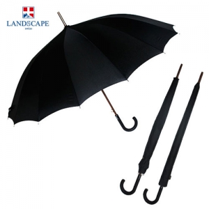 랜드스케이프우산 70*16K무지검정곡자 장우산 (70*16K) | 장우산 판촉물 제작
