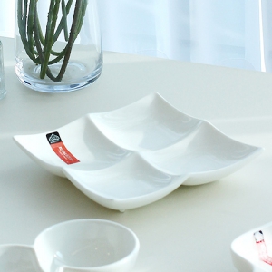 로얄보덴 사절 나눔접시 (중) (18.5x18.5cm) | 그릇 접시 쟁반 판촉물 제작