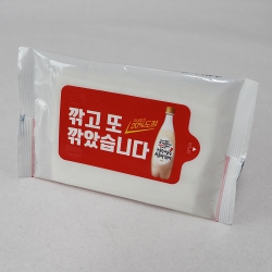 홍보용 물티슈 (화이트4) | 위생용품 건강용품 판촉물 큐레이션 제작