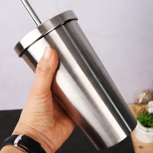 앰버 이중스텐 빨대텀블러 대용량 550ml