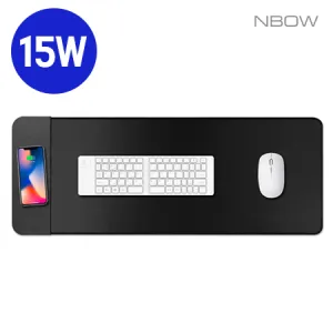 엔보우 15W 초고속 무선충전 마우스 장패드 (300x800x7mm) | 공기업 답례품 제작 큐레이션 제작