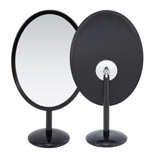 ST-413 심플타원 탁상거울 블랙 | 거울 판촉물 제작