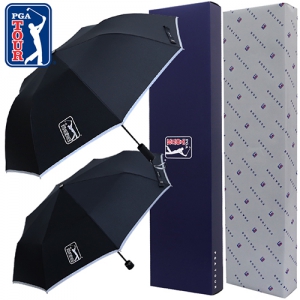PGA 2단자동/3단수동 리플렉티브 안전우산 세트 (58cm/55cm) | 우산 타올 선물세트 판촉물 제작