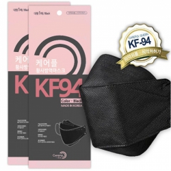 케어플 국내산 KF94 블랙마스크 1매