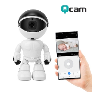 큐캠 QCAM-K3 200만 화소 FULL HD 고화질 보안 IP 카메라 (80x70x170mm / 225g) | 헤드셋 웹캠 스피커 판촉물 제작