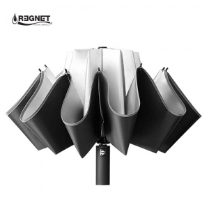 피스타 10K UV 실버코팅 거꾸로 3단 완자동 양우산 (105X62cm) | 3단 5단우산 판촉물 제작
