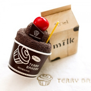[송월] 테리베이커리 아이스크림 컵케익 (30x32cm) | 주방타올 핸드타올 판촉물 제작