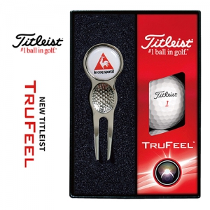 타이틀리스트 트루필 골프볼 + 그린보수기볼마커(실버) 세트 | 골프공 판촉물 제작