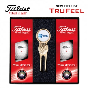 타이틀리스트 트루필 골프볼 6구 + 그린보수기볼마커(골드) 세트 | 골프용품세트 판촉물 제작