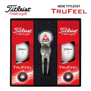 타이틀리스트 트루필 골프볼 6구 + 그린보수기볼마커(실버) 세트 | 골프용품세트 판촉물 제작