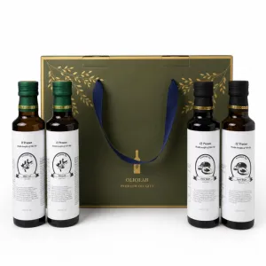 [올리오랩] 올리브오일250ml*2+아보카도오일250ml*2 4구선물세트 | 오일류 소스류 판촉물 제작