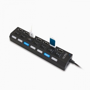 [엑토] 하이브 USB 7포트 허브 (어댑터 포함) HUB-19 | USB허브 어댑터 판촉물 제작