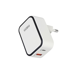 코시 브릭 듀얼 PD(타입C)+QC3.0 충전기(18W) | 핸드폰 충전기 판촉물 제작