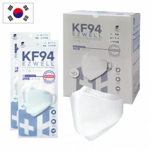 [국산] KF94 이지웰 마스크 4중 필터 대형 화이트 | KF94 KF80 KF-AD 판촉물 제작