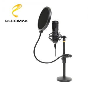 PLEOMAX 플레오맥스 PLM-Q70 USB 스탠드형 컨덴서 마이크로폰 | 마이크 판촉물 제작