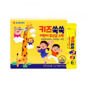 코오롱제약	키즈쑥쑥 어린이 유산균 스틱	2g x 60포 | 출산 기념품 제작 큐레이션 제작