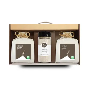 [비온뒤 첫 소금] 신안 프리미엄 6호( 함초소금 400g x 1, 삼겹살후추 380g x 1 외) | 선물세트 판촉물 제작