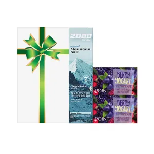 2080 치약&비누 1호A (2080 퓨어솔트 치약 110g x 1, 포인트 베리&요거트 비누 80g x 2) | 치약 칫솔 치실 판촉물 제작