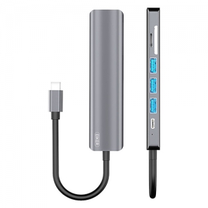 EIKER 7in1 c타입 멀티허브 USB3.0 HDMI PD충전 | USB허브 어댑터 판촉물 제작