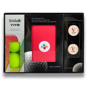 볼빅비비드3알+에폭시볼마커자석클립2set+골프파우치 | 건강용품 레저용품 판촉물 큐레이션 제작