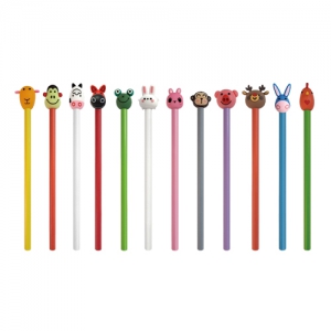 12종동물캐릭터연필 | 연필 판촉물 제작
