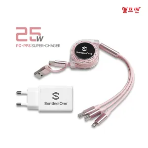 헬프맨 멀티 3라인 3in2 고속 충전기세트(어댑터+케이블) | 충전케이블 판촉물 제작