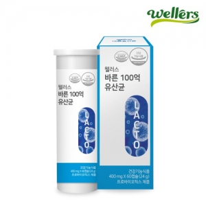 [웰러스] 바른 100억 유산균 400mgx60캡슐 | 국수 건강죽 혼합쌀 판촉물 제작
