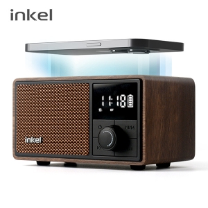 인켈 15W 고속무선충전시계 휴대용 블루투스스피커 라디오 SOUL | 블루투스 스피커(무선충전) 판촉물 제작