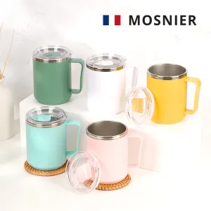 모스니에 그라스 핸들머그 400ml | 스텐머그컵 등산컵 판촉물 제작