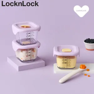 락앤락513S3 리틀럽 디어 이유식용기 정사각 실리콘 간편캡 260ml 3P (라벤더/스카이블루) | 보관 밀폐용기 답례품 제작
