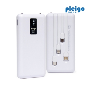 Ç÷¹À̰í B411 4in1 Å»ºÎÂø ÄÉÀ̺í ÀÏüÇü º¸Á¶¹èÅ͸® 10000mAh