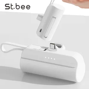 세인트비 2in1 도킹 미니 보조배터리 3500mAh ST-350 | 보조배터리(도킹형) 기획전 판촉물 제작