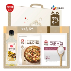 CJ해바라기유,CJ부침가루,CJ구운소금 3종세트