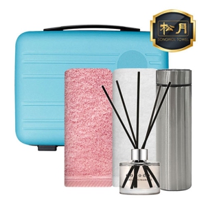 [송월타월] 프리미엄 레디백 키트 풀패키지 10 (40수 180g 2매 + 온도계 텀블러(500ml) 1개 + 코코도르 디퓨저(200ml) 1개 + 레디백)