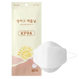 쨍하고 해뜰날 황사 마스크 1매입 (KF94) (대형) (화이트) | 마스크 판촉물 제작