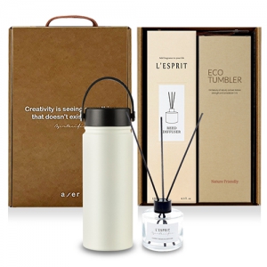레스쁘리 고급 카리브텀블러 세트 B(텀블러+디퓨저120ml)