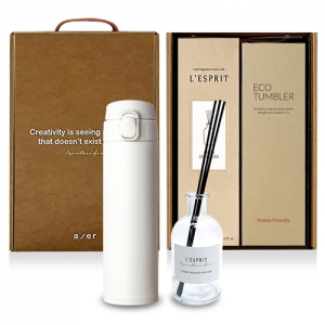 레스쁘리 고급 모던원터치텀블러 세트 A(텀블러500ml+디퓨저150ml)