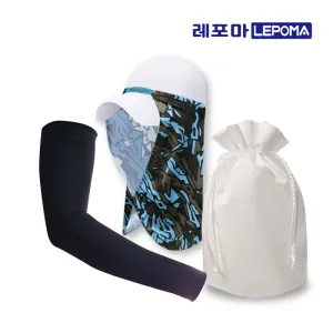 [레포마] 스노우쿨토시+햇빛가리개 복주머니세트 | 농군모 자외선차단모자 판촉물 제작