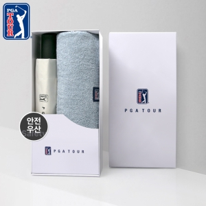 PGA 3단 완전자동 암막 세이프티 우양산+200g코마사타올세트