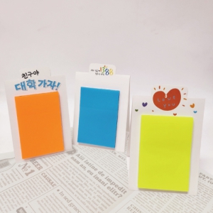 비비드50*75투명점착메모지/트레싱메모지