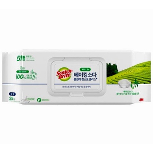 3M 스카치브라이트 베이킹소다 물걸레 청소포 플러스 대형(25매)