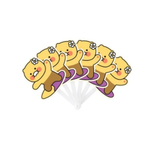 카카오 춘식이 접이식 부채 서핑