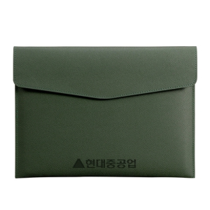 가죽 마그넷 서류 파우치 A4