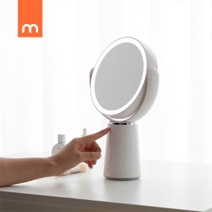 무아스 360도 회전 듀얼 5X 무선 LED 거울