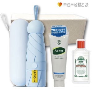 양우산 브생건171호(5단 우양산 UV암막우산+유시몰 가글+아크네스 클렌징폼 크리미워시)