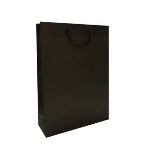 무광 종이쇼핑백 1호(검정) (1묶음-50EA)(300x110x400mm)