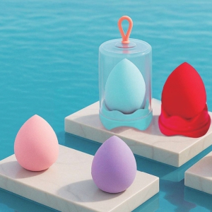 뽀송뽀송한 물방울 퍼프-뽀물퍼프 & 케이스