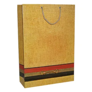 기성 종이쇼핑백 2호(삼색줄) (1묶음-50EA)(280x100x440mm) | 기성 쇼핑백(묶음 판매) 판촉물 제작